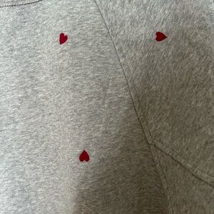 Universal Thread Gray Sweatshirt with Red Hearts